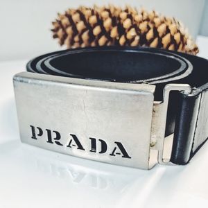 Prada Adjustable Leather Belt